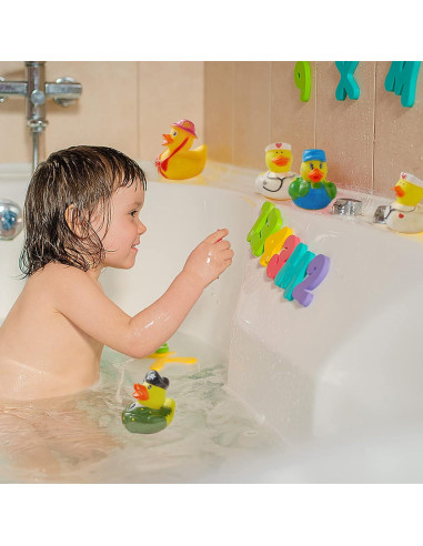 Paquete de 100 Patitos de Goma ValenLyra - Juguetes de Baño