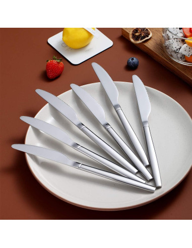 Juego de 6 cuchillos de cena Berglander de acero inoxidable