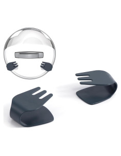 Organizador de Tapa de Olla Li & Zhao Montado en Pared Negro