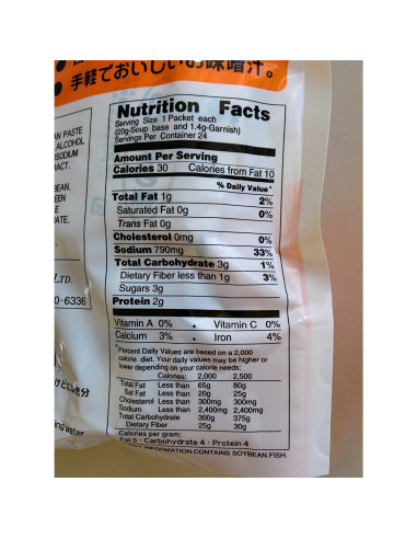Sopa Miso Instantánea Miko 514.5g - 24 Porciones Tofu