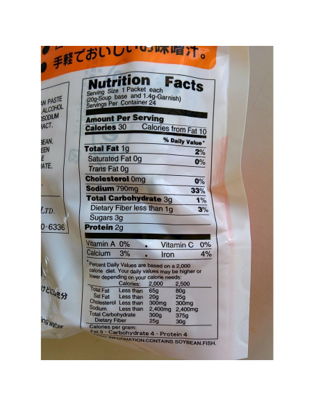 Sopa Miso Instantánea Miko 514.5g - 24 Porciones Tofu