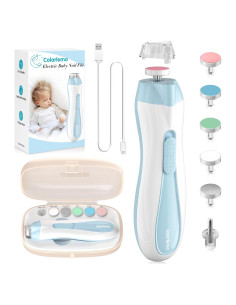 Afilador de Uñas Eléctrico Colarlemo 15 en 1 USB-C Azul