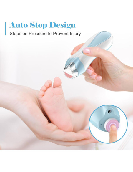 Afilador de Uñas Eléctrico Colarlemo 15 en 1 USB-C Azul