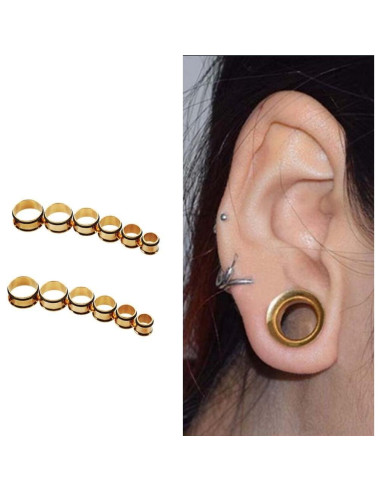 Kit de Estiramiento 24 Piezas TOPBRIGHT Tapers Acrílico y Acero