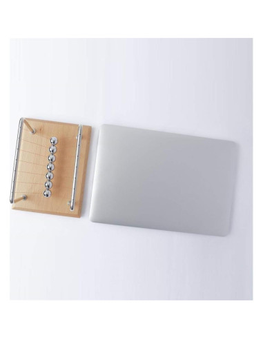 Péndulo de Newton CERROPI con 7 Bolas - Base de Haya, 50+ Segundos