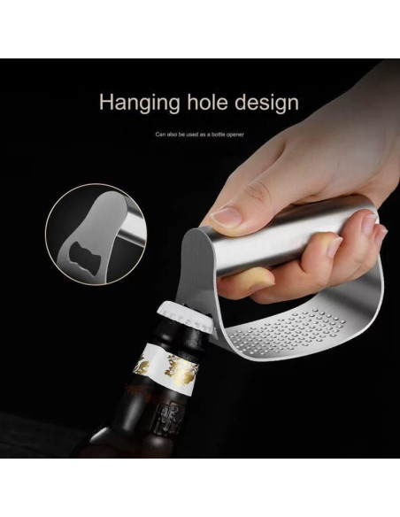 Prensador de Ajo QTPETPAPIU Acero Inoxidable Champagne Prensador de Ajo QTPETPAPIU Acero Inoxidable Champagne