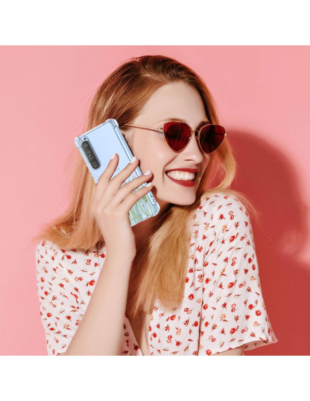 Funda transparente para Sony Xperia 10 III y Lite - Diseño floral