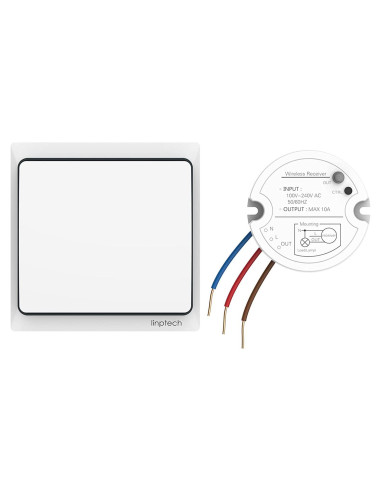 Interruptor de Luz Inalámbrico Autopropulsado Linptech K4R+R2