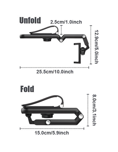 Soporte para Teléfono de Coche Ivieicip 360 Rotatable Universal