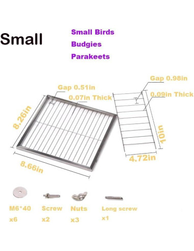 Juego de 2 Piezas Plataforma y Escalera Acero Inoxidable Nopikku