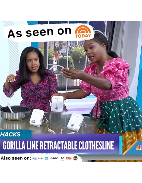 Cuerda de Ropa Retráctil GorillaLine 4.24 m Alta Resistencia