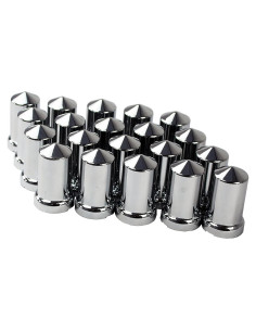 Cubiertas de Tuercas de Rueda KASONG ABS Cromo 33 mm - 20 Pzas
