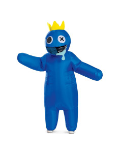 Disfraz Inflable Azul Rainbow Friends con Ventilador - Niños
