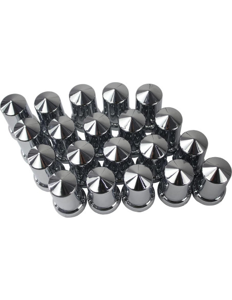 Cubiertas de Tuercas de Rueda KASONG ABS Cromo 33 mm - 20 Pzas
