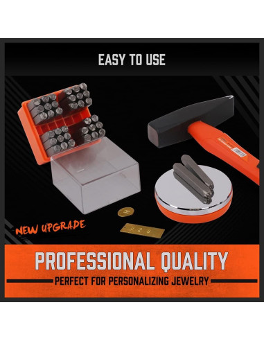 Juego de Sellos de Letras y Números HORUSDY 37 Piezas 6mm