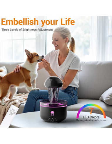 Difusor de Aceite Esencial DFPEB 300ML con Control Remoto