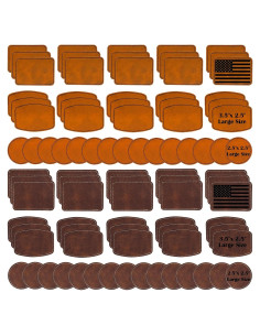 Parches en Blanco para Grabado Láser iFForce - 90 Pcs de Cuero PU