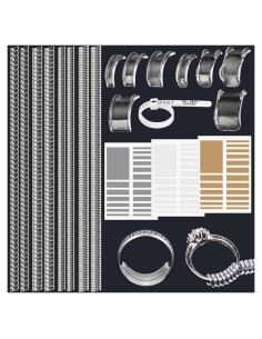 75 Pcs Ajustadores de Talla de Anillo Silicona SHEHARUHI