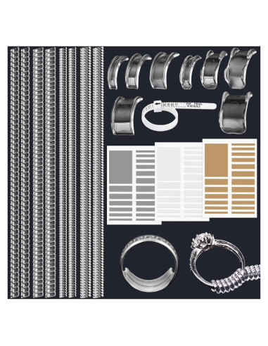 75 Pcs Ajustadores de Talla de Anillo Silicona SHEHARUHI