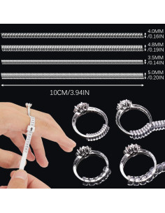 75 Pcs Ajustadores de Talla de Anillo Silicona SHEHARUHI 2