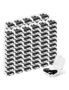 Tapones para Oídos Tondiamo 150 Pares Silicona Negro