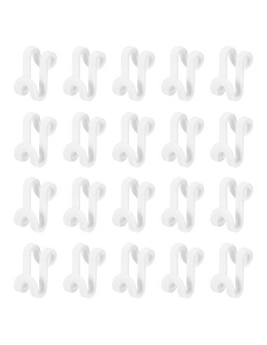 Ganchos Conectores de Perchas uxcell 30 Pcs Beige 40x26mm