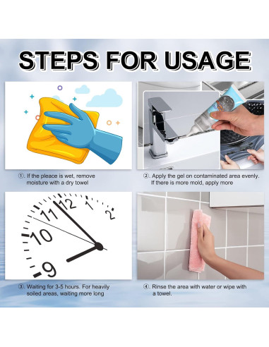 Gel Quitamanchas de Moho LURONGDA 118 ml - Limpiador Ecológico