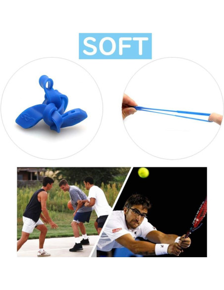 Correa de Gafas SAIGO Antideslizante de Silicona 2PCS Negro