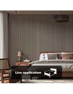 Paneles Acústicos de Madera Art3d - 2 Piezas 122x61 cm Roble 2