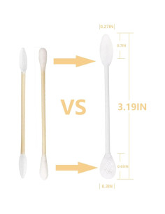 Hisopos de Algodón con Palitos de Papel SUIZWMOU 375pcs 2