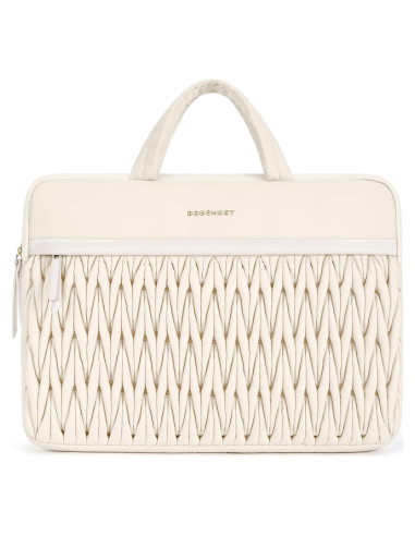 BAGSMART Funda Acolchada para Laptop 15-16" Beige