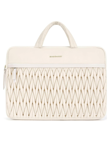 BAGSMART Funda Acolchada para Laptop 15-16" Beige