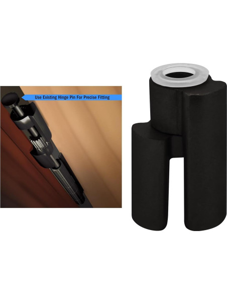 Nuk3y Door Saver 3 Parada para Puertas Residenciales Negro