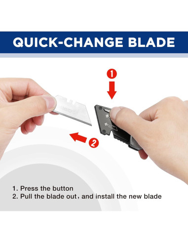 Cuchillo Utilitario Plegable WORKPRO, Metal, 17.5cm, 150g