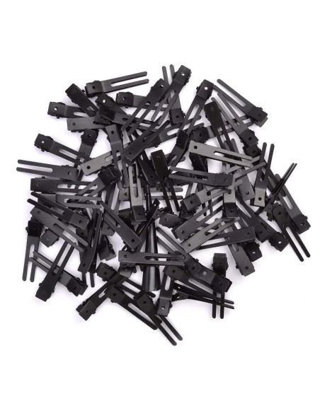 Choicbaby 120 Clips de Rizo Doble Punta Acero Inoxidable 4.5 cm