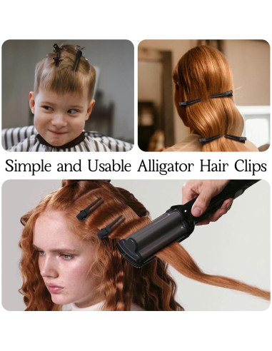 Choicbaby 120 Clips de Rizo Doble Punta Acero Inoxidable 4.5 cm