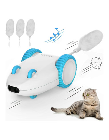 Juguete Automático para Gatos PETGEEK Ratón con 3 Colas