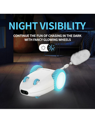 Juguete Automático para Gatos PETGEEK Ratón con 3 Colas