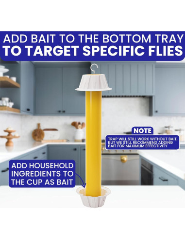Trampas de Moscas Adherentes BugBane 6 Piezas No Tóxicas