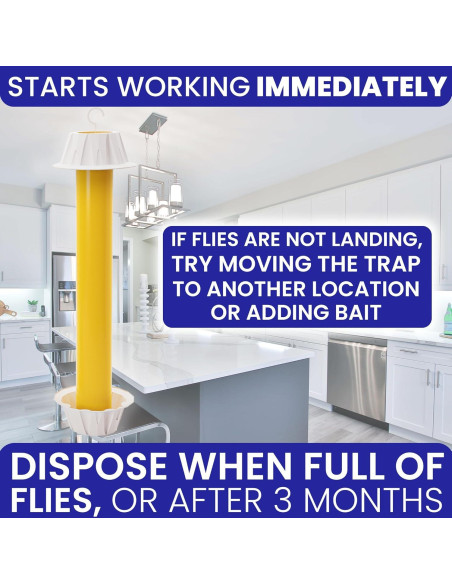 Trampas de Moscas Adherentes BugBane 6 Piezas No Tóxicas