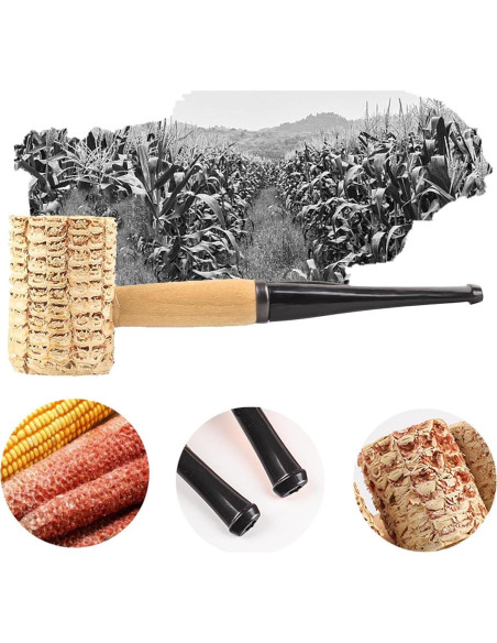 Pipas de Tabaco VOVCIG Set de 4 Pipas de Maíz para Fumar Pipas de Tabaco VOVCIG Set de 4 Pipas de Maíz para Fumar