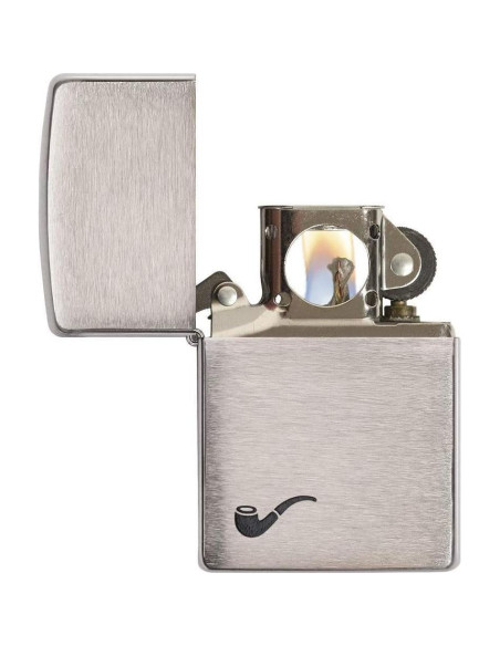 Encendedor de Pipa Zippo Cromo Cepillado Unisex 0.07 kg