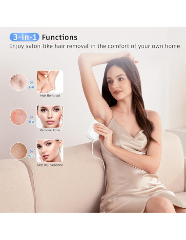 Depiladora láser IPL Ubroo indolora con enfriamiento 5C