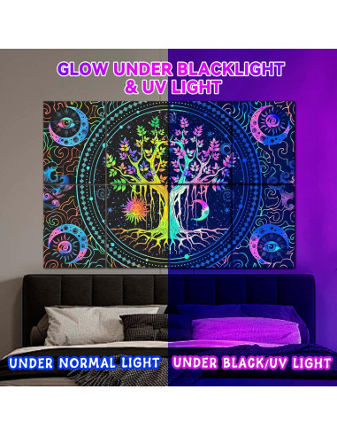 Paneles Acústicos de Arte AtawLege 8 Piezas 121.9x81.3cm UV