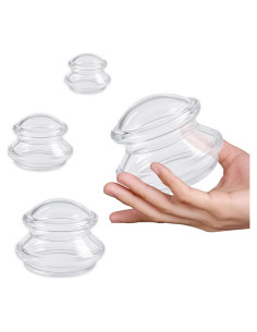 Juego de Ventosas de Silicona ELERA - 4 Tamaños para Masaje