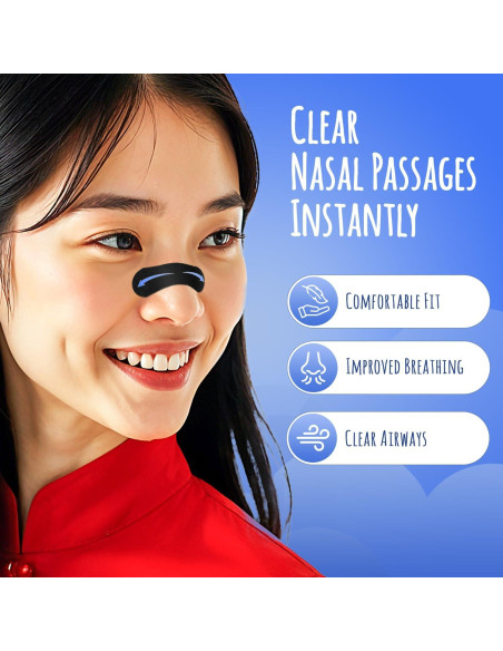 Tiras Nasales Achilles Fitness - 30 Unidades para Respirar Mejor