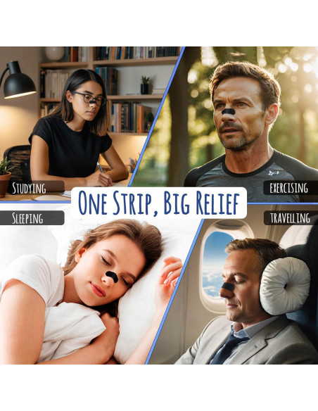 Tiras Nasales Achilles Fitness - 30 Unidades para Respirar Mejor