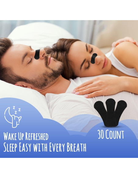 Tiras Nasales Achilles Fitness - 30 Unidades para Respirar Mejor