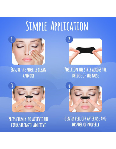 Tiras Nasales Achilles Fitness - 30 Unidades para Respirar Mejor