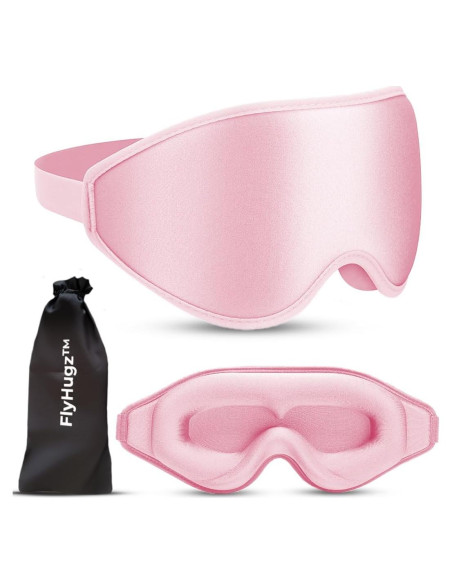 Máscara de Sueño 3D FlyHugz Rosa | Bloqueo 100% Luz, Sin Presión Máscara de Sueño 3D FlyHugz Rosa | Bloqueo 100% Luz, Sin Presión